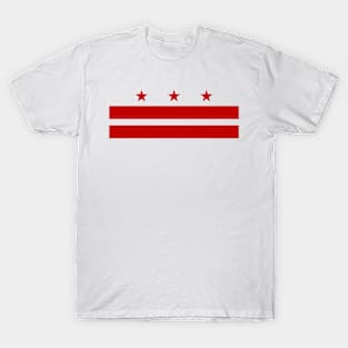 Washington DC City Flag Red White T-Shirt